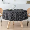 Toalha de mesa de linho grande toalha de mesa circular TPU tecido impermeável e resistente a óleo El Home Round Homestay R6Z2917
