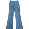 Jeans da donna firmati Xiaoxiangfeng 2023 Nuovo autunno e inverno doppia tasca Camelia canna dritta per le donne con gambe lunghe sottili UFTB