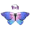 Halsdukar Fashion PartyProp Fairy Party Favor Butterfly Wings Shawl Costumes Accessory Kids Drop Delivery Dhjqk