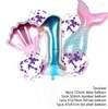 Dekoracja imprezy 32 cali małe syrena balony numer FOIL BALLON WEDLID 1st Birthday Kids Baby Shower Hel Globos