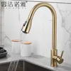 Rubinetti da cucina Rubinetto purificatore d'acqua in acciaio inossidabile 304 oro spazzolato nordico e rubinetto purificatore d'acqua leggero di lusso