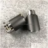 Muffler Glossy Stainless Steel End Pipe Exhaust Tip For Akrapovic Carbon Tail Tipsone Pcs Drop Delivery Mobiles Motorcycles Parts Sys Dh51K