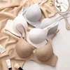 Bras Bras Plus Size Lingerie for Women Seamless Push Up Bra Sexy Thin Cup Cotton Brassiere Comfortable Underwie Female C D E Cup Underwear YQ240203