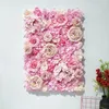 Decorative Flowers 3D Artificial Flower Walls For Wedding Decoration Panels Christmas Decor Backdrop 40x60cm Mariage Background Home