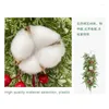 Decorative Flowers Simulated Pine Needle Wall Hanging Christmas Bell Berry Festival Atmosphere Decoration Artificial Plant Home