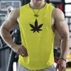 Herrtankstoppar Sommar Men Gym Fitness Muscle Training Snabbtorkning Sport ärmlös skjorta Male O Neck Vest Sportwear Clothing