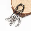 Keychains 20/40pcs/lot Thread Cord Key Holder DIY Bag Ring Bags Toys Hanger Lobster Keyrings Keyfob KeyChain Accessories