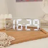 الساعات الجدول الذكية LED Clock Digital Digital Display Display Bedside Bedside مع USB استيقظ