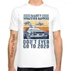 T-shirts pour hommes T-shirt humoristique Marty quoi qu'il arrive ne va jamais à 2024 manches courtes blanc cassé hommes vêtements hauts t-shirts