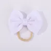 Accessoires de cheveux 1pc bébé fille mode arc bande mignon doux grand bandeau né infantile nylon élastique doux couvre-chef cadeau