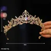 Klipy do włosów iTacazzo Namorek ślubny z czerwonym damskim modnym strzałem Crown Classic Tiaras