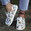 Tuval ayakkabıları kadın hafif slipon düz spor ayakkabılar bayanlar yaz nefes alabilen kumaş loafers marka tasarım baskı moccasin mijer 240130