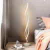 Floor Lamps Minimalist LED Lamp Geometric Line Living Room Decor Light Bedroom TV Background Wall Black White Lights Fixture Lustre