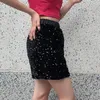 Spódnice moda kawaii seksowna cekinowa cekinowa Slim Fit Ołówka Kobiet Streetwear Spring Summer Lets Latie