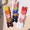 Accessoires de cheveux 10pcs / Set Kids Ribbon Colorful Kids Bows With Clips For Girl Handmade Hairpins Bowknot Hairgrips Headwear Baby