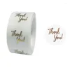 Gift Wrap 500pcs Thank You For Your Order Stickers Gold Foil Seal Labels Small Shop