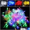 Led Strings Christmas Lights 20M/30M/50M/100M 800 String Fairy Xmas Decor Red/Blue/Green Colorf Party Wedding Twinkle Light Drop Del Dhzni