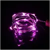 LED -strängar julhelgdekorationer Fairy Lights 2m 20LEDS Cork Shaped String Light Bottle Stopper för Xmas Party Wedding Drop DHMPK