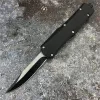 Micro A07 Automatic Tactical Knife 440C Two-tone Blade Black Zinc Alloy Self Defense Hunting Everyday Knives AUTO Combat Tools C07 3300 9400