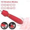 Morsetti per capezzoli a 10 frequenze Vibratore per donne Clip per clitoride Stimolatore per il seno G Spot Massaggiatore Masturbatore Articoli per adulti Giocattoli del sesso 240129