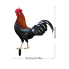 Garden Decorations Rooster Animal Statue Stakes Hen Decor For Courtyard Outdoor Pathway