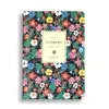 Bonito couro pu floral flor kawaii agenda livro diário planejador semanal caderno escola arte papelaria material de escritório