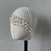 Haarspangen, modisches Netz-Mesh-Stirnband für Frauen, Perlenquaste, Brautbänder, Zubehör, Schmuck, Tiara, Kopfschmuck