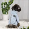 Vêtements de chien imperméable réfléchissant nuit marche manteau de pluie pour petits chiens vêtements imperméables Chihuahua Labrador combinaison à capuche goutte livrer ot5ls