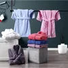 Children Toweling Terry Cotton Bathrobe Boys Kids Thicken Winter Bath Robe Little Girls Dressing Gown L171 240130