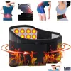 Waist Support Faja Therapy Relief Women Brace Magnetic Men Lumbar Back Pain Belt Adjustable Self-Heating Drop Delivery Sports Outdoors Oti8A