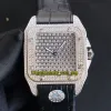 JHF Gypsophila quadrante con diamanti orologio automatico da uomo con movimento giapponese Miyota 9015 e cassa interamente in diamante design ghiacciato per Ete