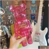 Filmspel Nytt Spot Bearbrick Bricks Violent Bear Valentines Day Candy Red Qianqiu Handgjorda modell Gift Girls 400% 28cm Drop Delive DHWBR