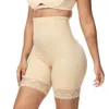 Nahtlose Schlankheits-Shorts für Damen, Spitzen-Shapewear, Unterhose mit hoher Taille, weiche Kompressionsunterwäsche, Bauchkontrolle, Po-Lifter