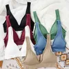 Bras talia brzucha shaper kobiety płynne sportowe top seksowne stanik żeńskie topy głębokie v seksowne damskie bieliznę Balette Sleveless camis bandeau top yq240203