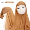 Szaliki Ramadan Muzułmański opasek na głowę Kobiety szyfonowe hidżab szalik z kapitalem czapki