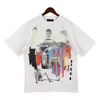 Mens Camisetas Amirri Pull Ami Camiseta Amis Camisa Designer Edição Limitada Casais Tees Street Wear Marca de Verão Amirs Splashink Carta Impressão Sh42CO