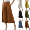 Women's Pants 2024 Fashion All-match Formal Casual Cotton Linen Pocket Cropped Trousers Official Store Ropa De Mujer Pantalones