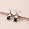 Dangle Earrings Cat Pattern Rectangle Drop Hook Cute Jewelry Kitten Animal Party Holiday Decor For Women Girls Gift 1Pair