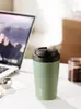 Water Bottles High Value Portable Ceramic Liner Coffee Cup Sealed Leak-Proof Car Insulation Mug 380ml Men And Women General Gift