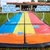 Slip and Slide uppblåsbara vatten glider gräsmatta leksak 480160 cm tung sommar med sprinkler för barn vuxna 240202