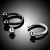 10PCS TTANIUM NOSE PIERCING HORDESHOE RING HOOP SEPTUM NIPPLE EYEBROW PIRSING NARIZ CARTILAGE HELLIX LIP RING SEXY EAR PIERCING 240127