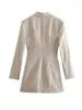 Casual Dresses Woman Dress 2024 Traf Fashion Cut Out Blazer Mini för kvinnor vintage långärmad kvinnlig fest