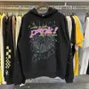 Sp5der Hoodie Spider Pink Graphic Designer Hoodies Puff Print Sweatpants Set Thickened Terry Cloth Athleisure Hot Stamping Foam Printing Oversize 071Z