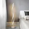 Floor Lamps Minimalist LED Lamp Geometric Line Living Room Decor Light Bedroom TV Background Wall Black White Lights Fixture Lustre