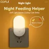 Nachtverlichting CORUI LED-licht noodlamp plug-in met schakelaar twee kleuren stopcontact slaapkamer voor woonkamer nachtkastje