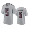 Atlanta''Falcons''Men #5 Drake London 7 Younghoe Koo 8 Kyle Pitts 21 Deion Sanders 24 A.J.Terrell - Camiseta de juego de moda personalizada para mujer, color gris, juvenil