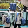 Rhinowalk Fahrradtasche, wasserdichte Fahrradtasche, 20 l, multifunktionale Gepäckträgertasche, blau, schwarz, Reise-Fahrradtasche 240202