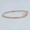CART007 2024 En İyi Satış Moda Perçin Bilekliği 18K Gerçek Altın Ünlü Lüks Markalar Tase Tewelry Toptan Çivi Bilezik