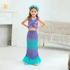 Robes de fille Costumes de fête de Pourim pour bébés filles princesse Ariel robe la petite sirène Cosplay anniversaire Halloween noël Xms robe