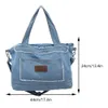 Jean Crossbody Bag Fashion Denim Pouch Large Capacity Multifunctional Retro Versatile Satchel Casual Tote Handbag 240124